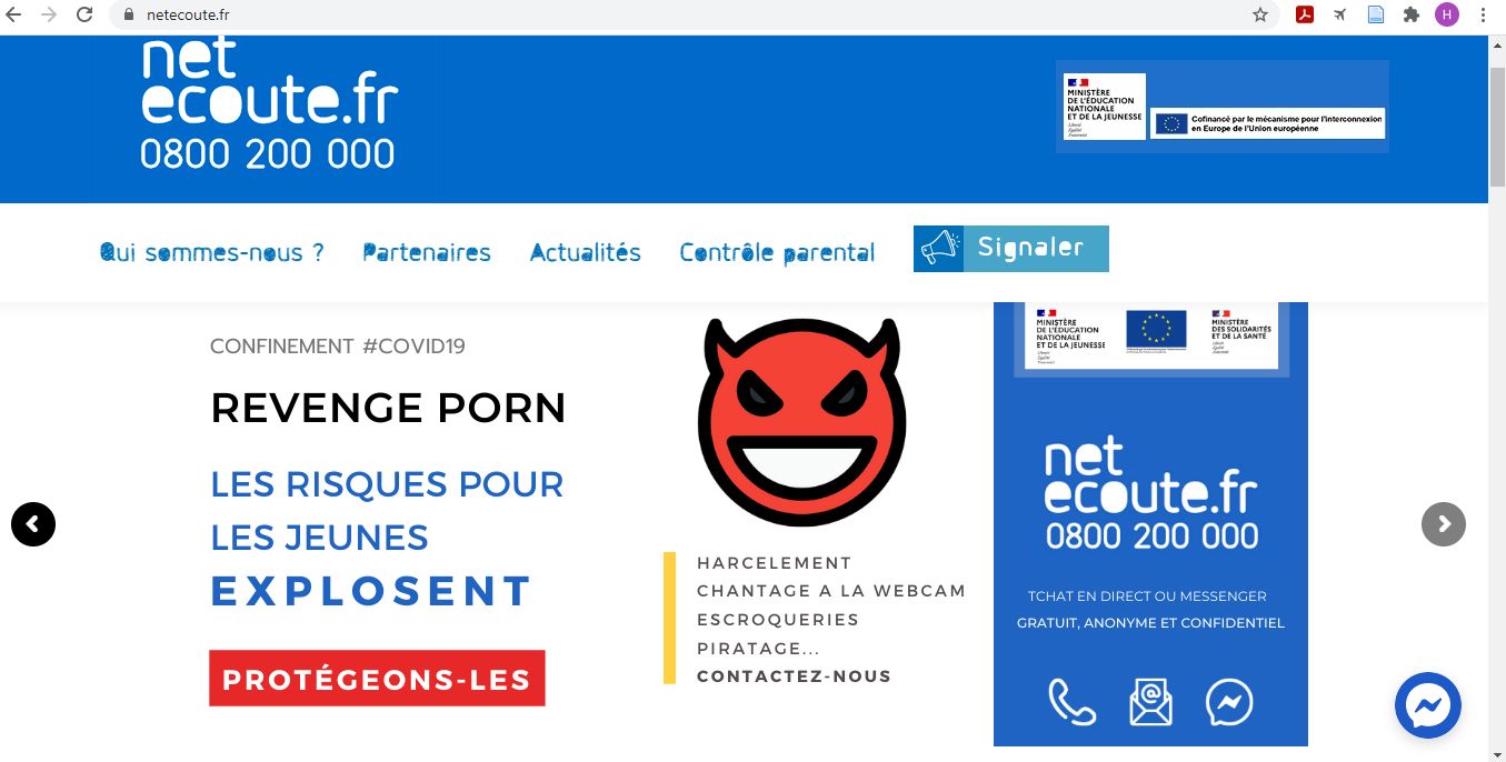 net ecoute site de lutte contre le harcelement humiliations revenge porn en ligne